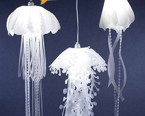 无比飘逸的水母吊灯~