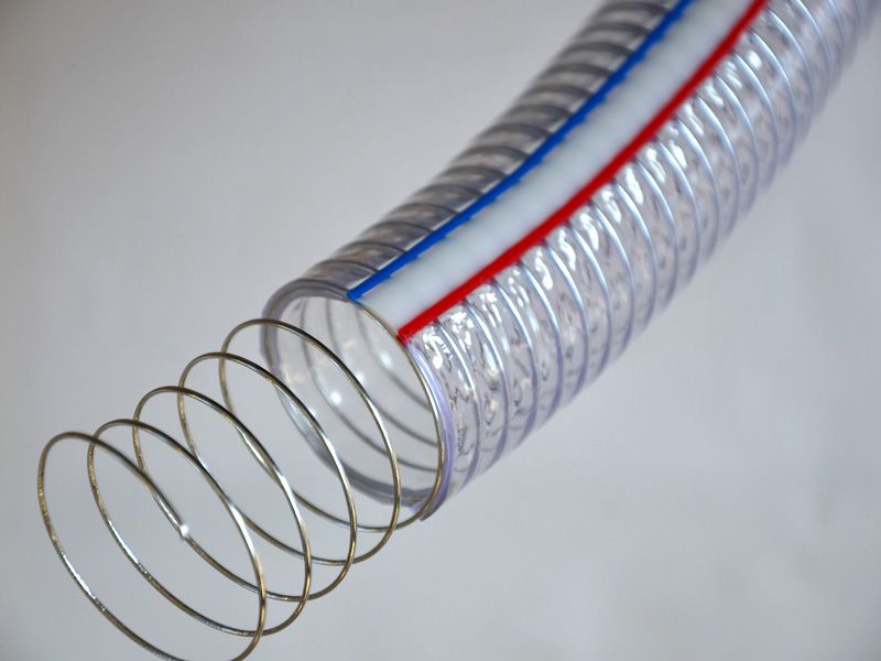 抗冻pvc透明钢丝软管钢丝输油管 透明塑料钢丝管水管增强钢丝