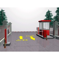 折疊桿道閘擋車器電動門道閘 一進一出停車場系統道閘系統