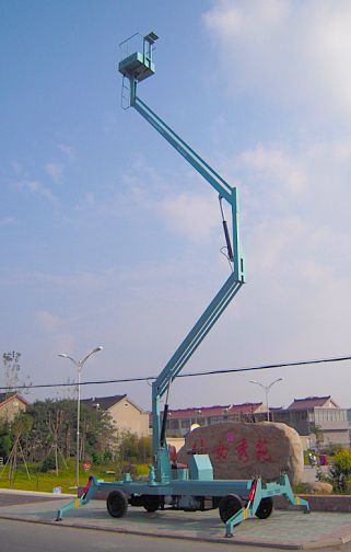 曲臂式升降平臺 結構緊湊 高空作業，上海國實-- 國實