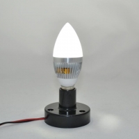 LED蜡烛灯3w水晶吊灯光源E14 厂家供应