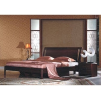 柚木床-板式家具