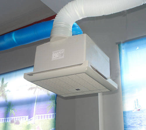 室内污染空气自动检测,同步吸排新风排气扇