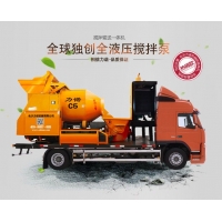 混凝土输送泵车C5助力河南信阳农村建设