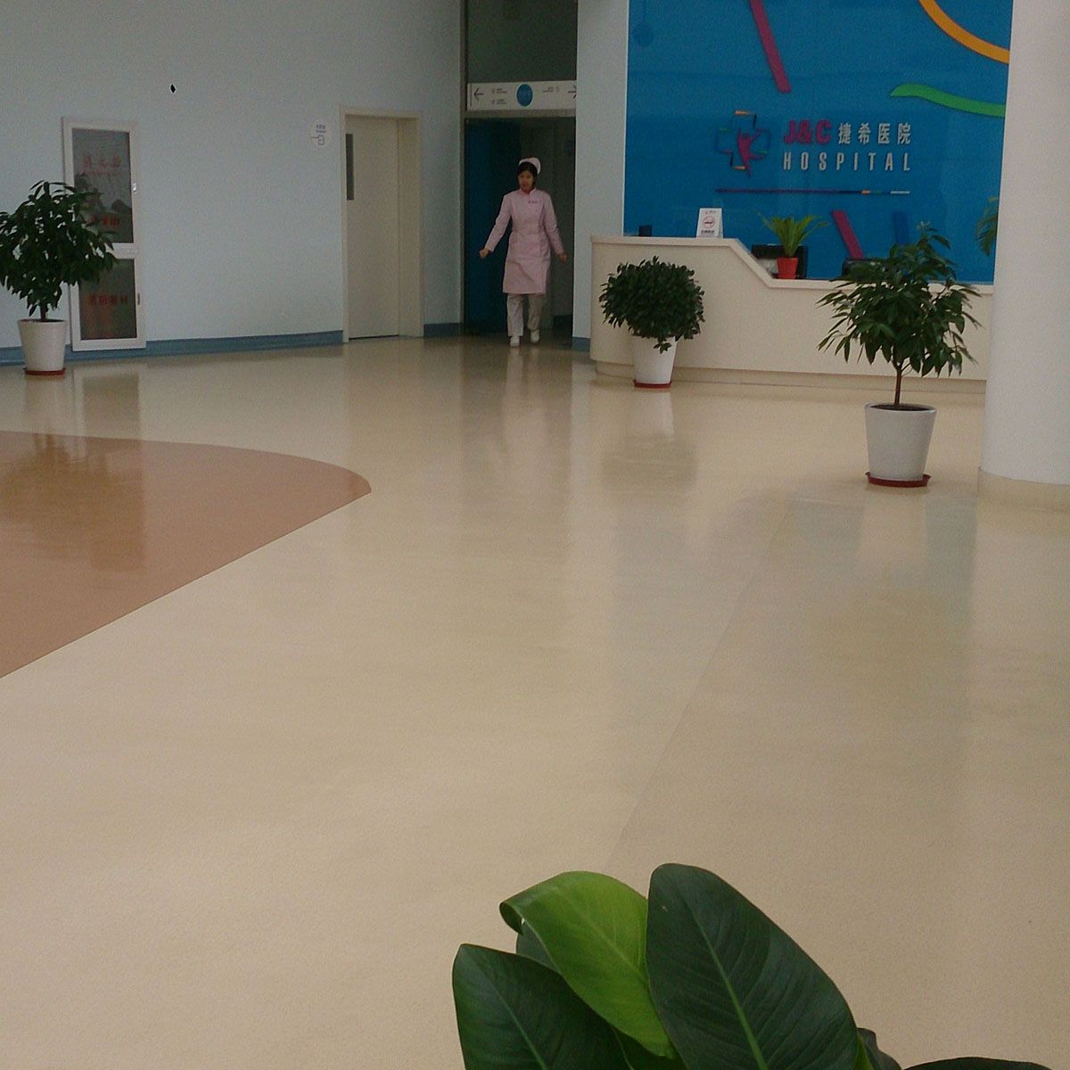 pvc塑胶地板医院幼儿园地板1.6mm塑胶卷材