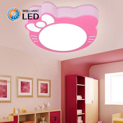 LED吸顶灯卧室灯具小公主房间灯kitty猫现代简
