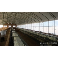 供应合成木环保高分子材料养鸭大棚产品图片,