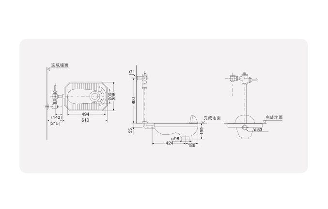 功能特点:内含返水弯蹲便器