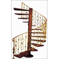 铁艺楼梯扶手，锻造楼梯、楼梯扶手、锌钢楼梯