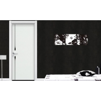 豪迈木门热销室内时尚套装门白色烤漆门环保木门 