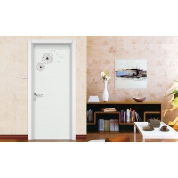 豪邁木門現代浪漫彩繪室內房間門套裝門家居臥室門
