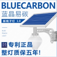 新疆厂家大量现货蓝晶易碳太阳能庭院照明灯15W （桃子灯）