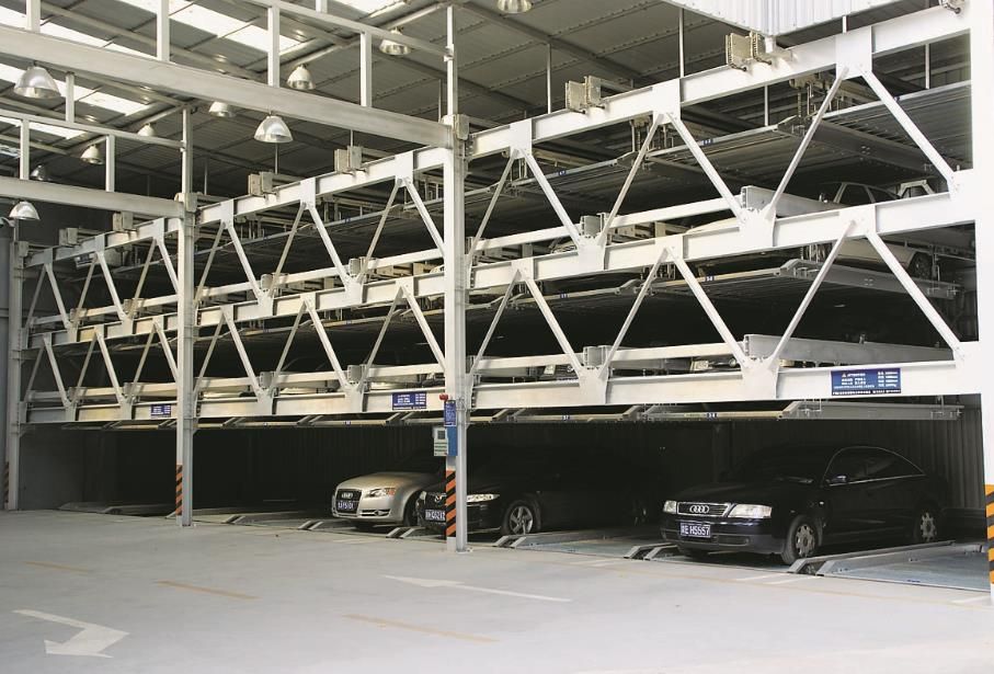 汉地上两层升降横移立体车库,武汉机械车位,立