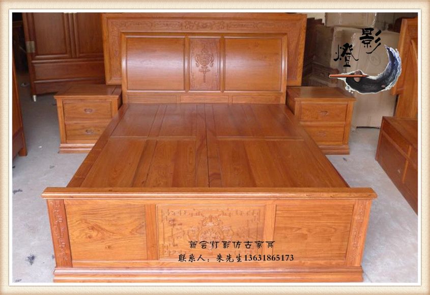 古典雕花大床 新会红木家具 厂家热销产品产品