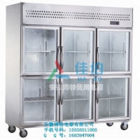  1.8m hotel refrigerator six door refrigerator customized hotel glass door refrigerator