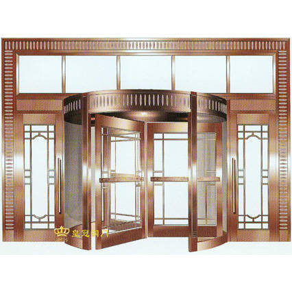 南京联润铜艺装饰-艺术铜门系列-钻石旋转铜门