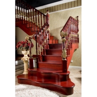 大連實木樓梯，樓梯實木定制，樓梯裝修效果圖，樓梯設計