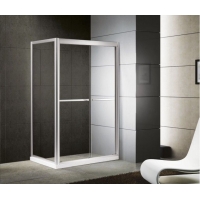 簡易淋浴房，6/8mm厚度可選，推拉式開門，1.9米高